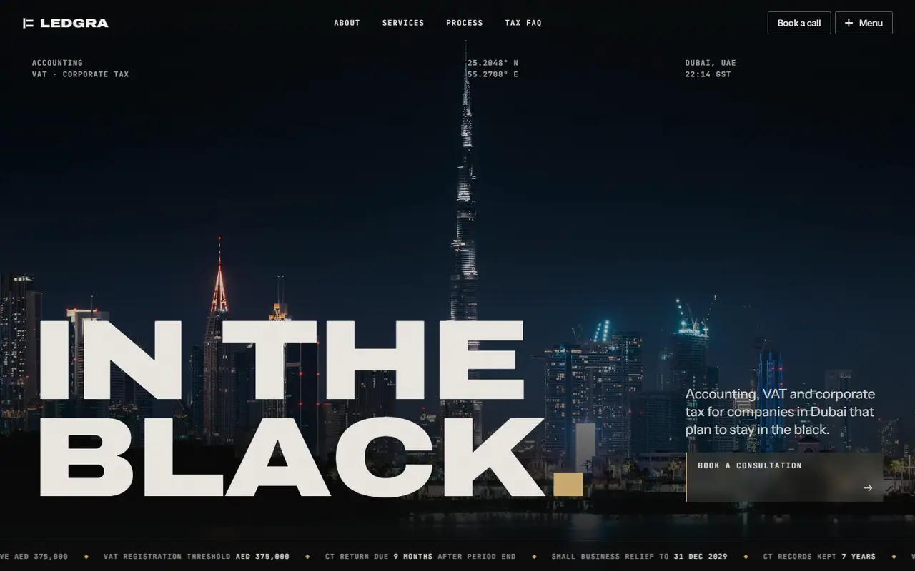 Accounting — Accounting firm website design